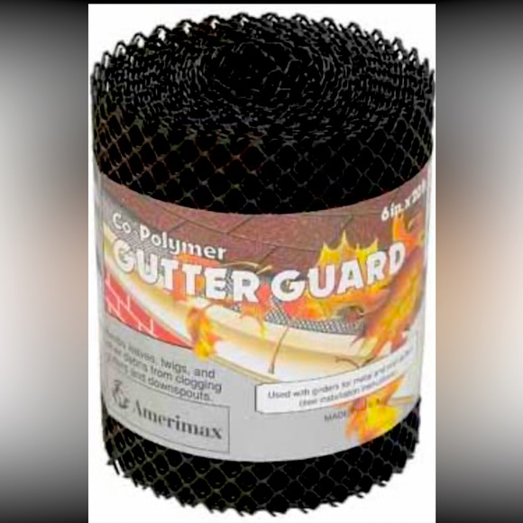 Amerimax Gutter Guard 6 " X 20 ' Plastic Blk - Picture 1 of 1